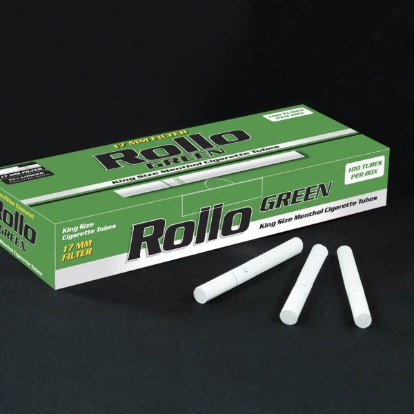 罗落绿薄荷空冠 6.5*25mm 100s Rollo Green Mint Tube 6.5*25mm 100s