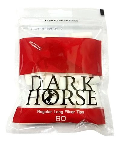 黑马特长 8*22 滤嘴 60粒 (Dark Horse Regular Long 8*22)